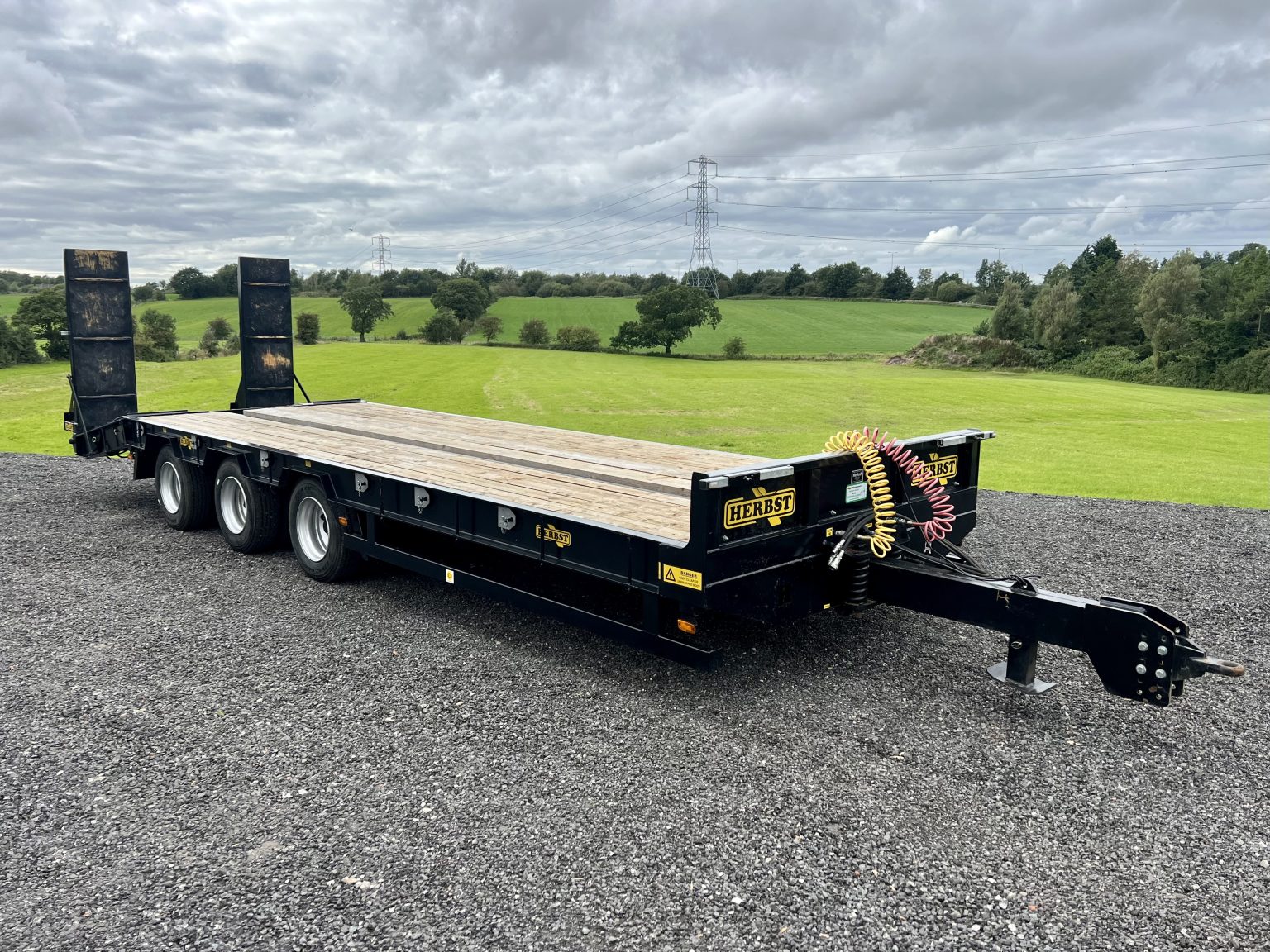 Herbst Ton Heavy Duty Tri Axle Low Loader Trailer For Sale