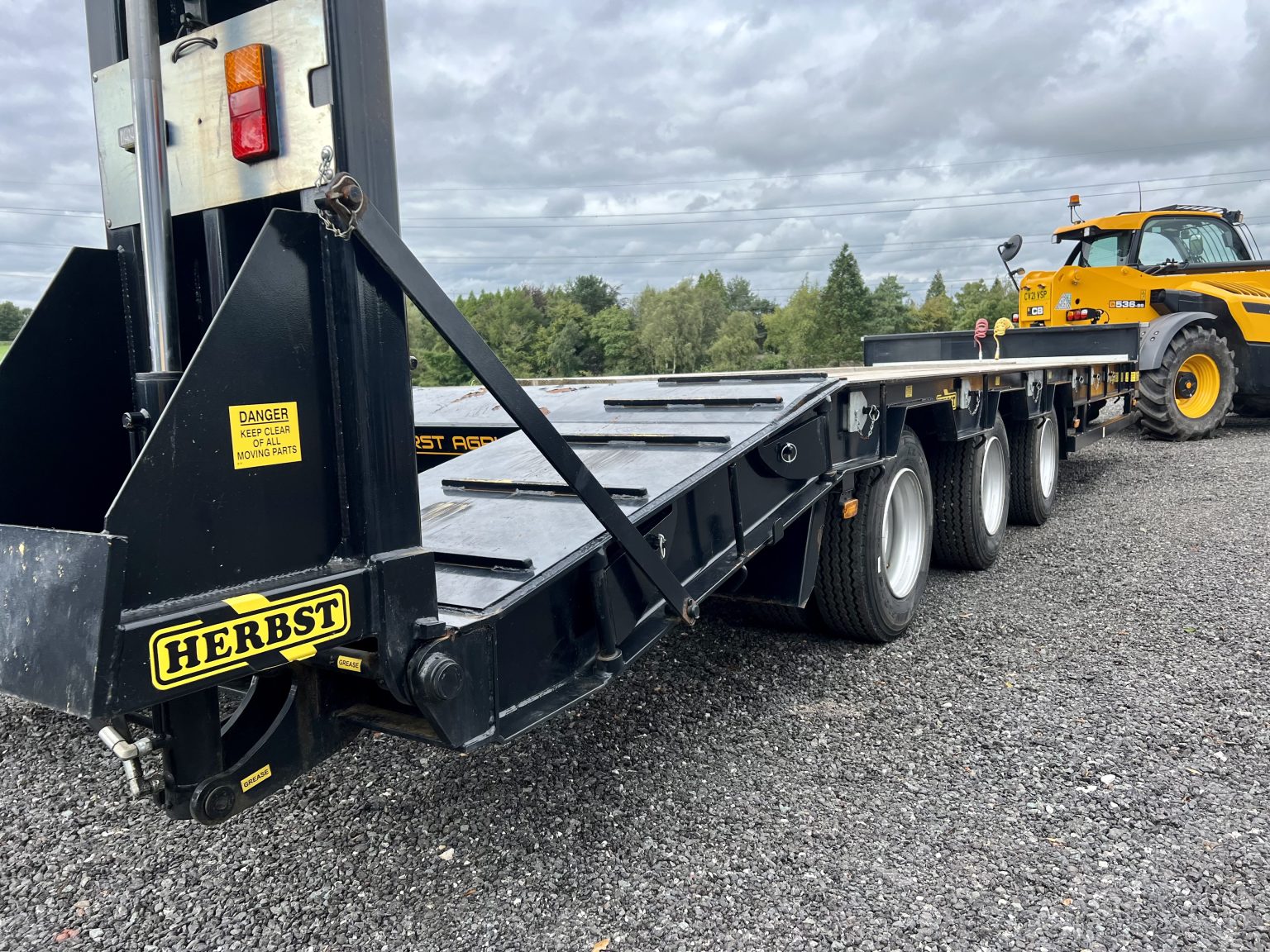 Herbst Ton Heavy Duty Tri Axle Low Loader Trailer For Sale Dewhurst Agricultural