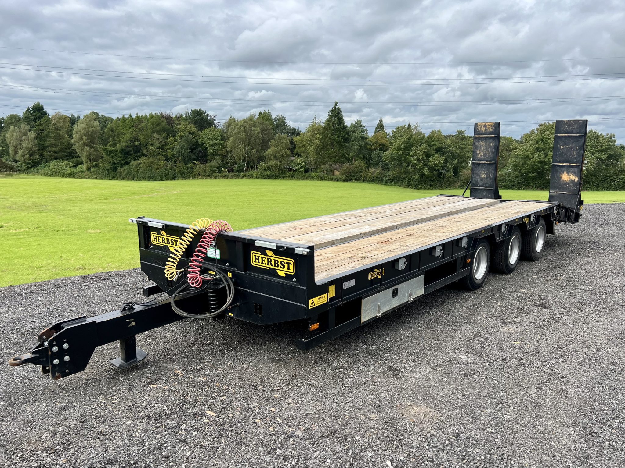 Herbst Ton Heavy Duty Tri Axle Low Loader Trailer For Sale Dewhurst Agricultural